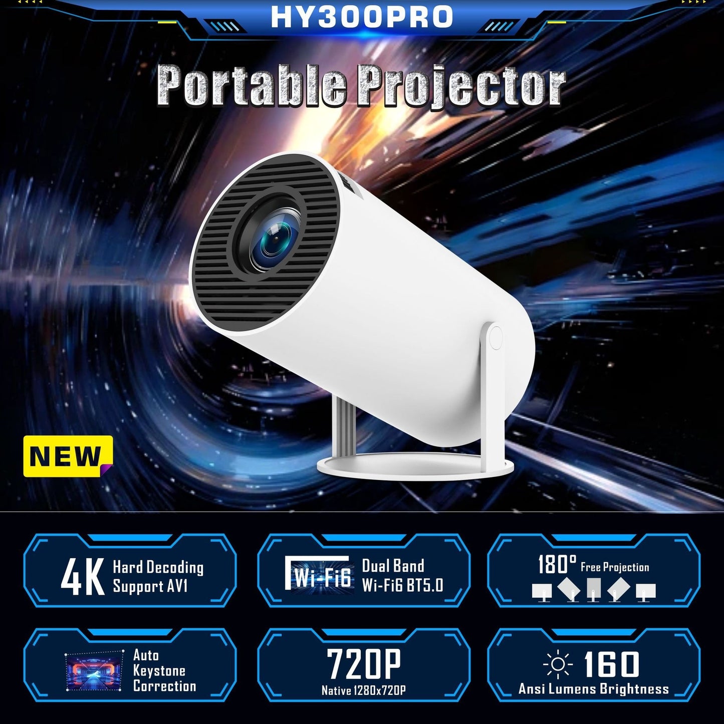 Portable Projector Home Theater Entertainment